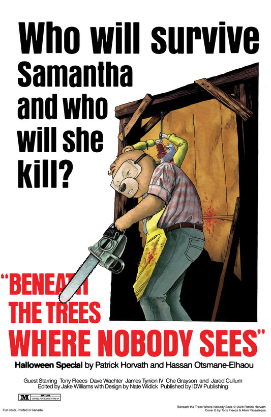 Beneath the Trees Where Nobody Sees Halloween Special Variant B (Fleecs Movie Homage Cover)