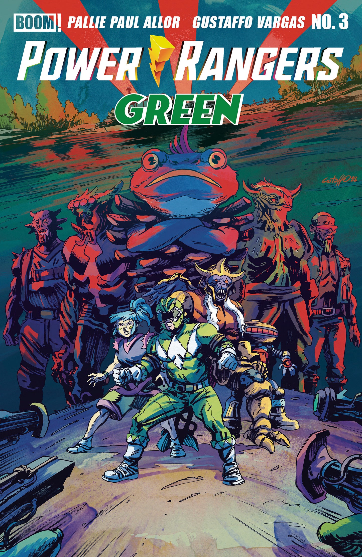 Power Rangers Green #3 B (Dressed, Vargas)
