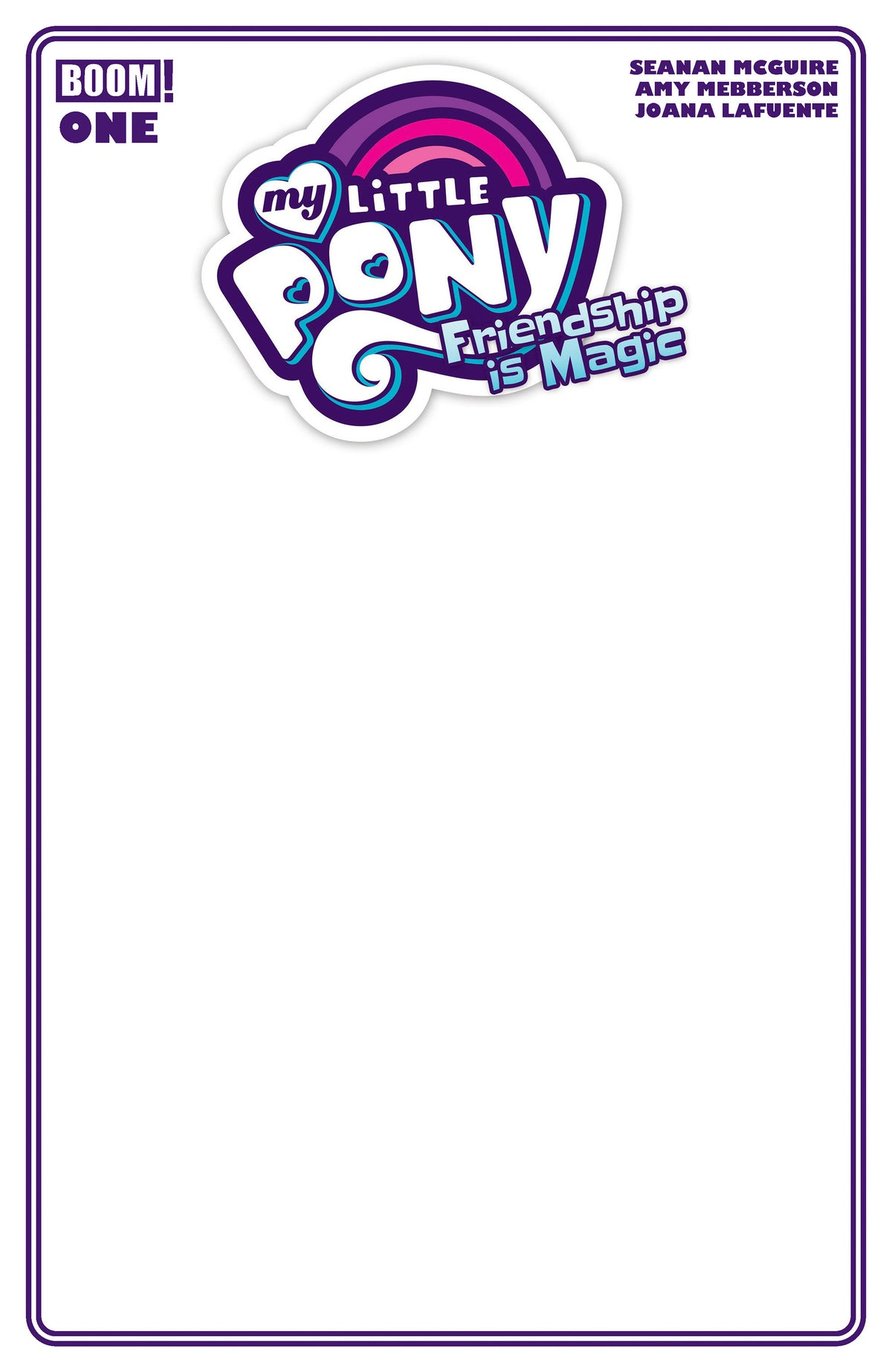 MY LITTLE PONY: FRIENDSHIP IS MAGIC 2026 #1 CVR D BLANK SKETCH