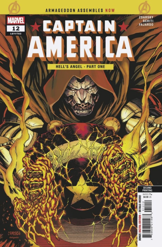 CAPTAIN AMERICA #12 CORY SMITH 2ND PRINTING