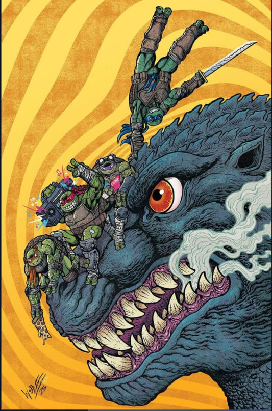 Tmnt Godzilla #1 by Maria Wolf