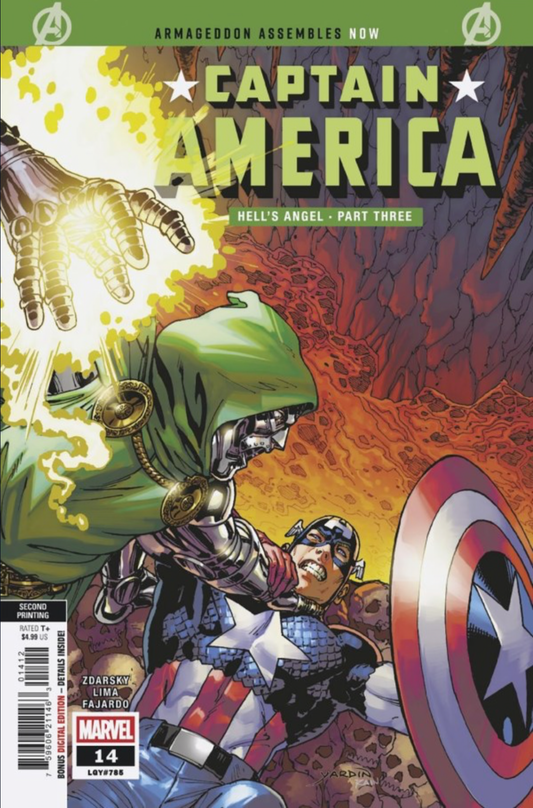 CAPTAIN AMERICA #14 DAVID YARDIN 2ND PRINTING