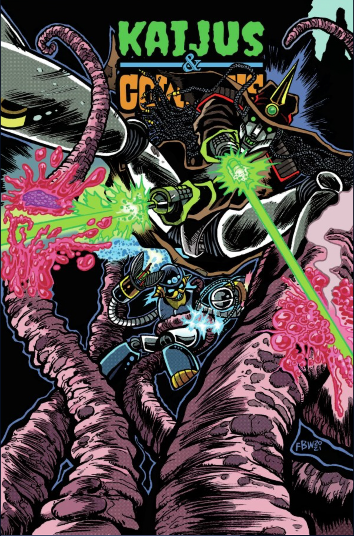 00A. KAIJUS & COWBOYS #2 (OF 12) CVR A FRANKIE B WASHINGTON