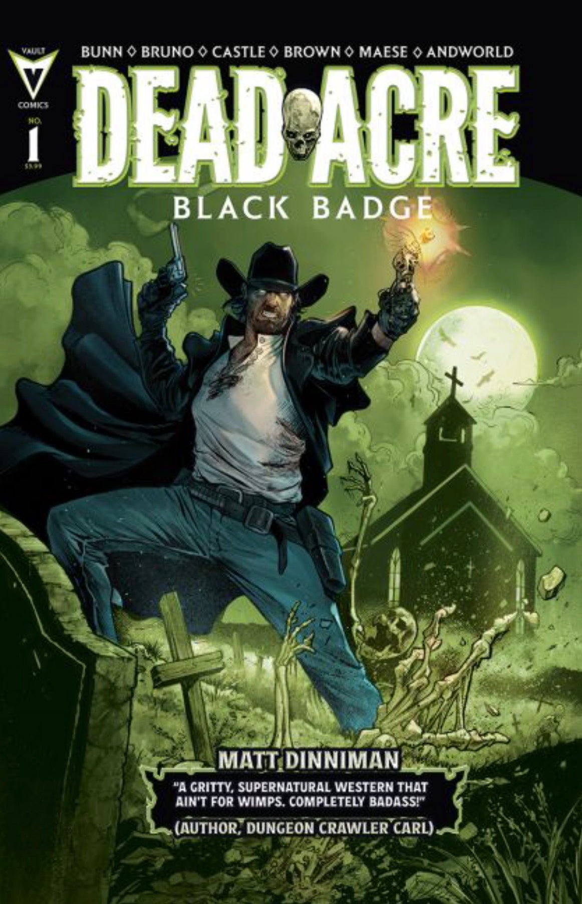 Dead Acre: Black Badge #1 CVR H Riley Brown 2nd Printing