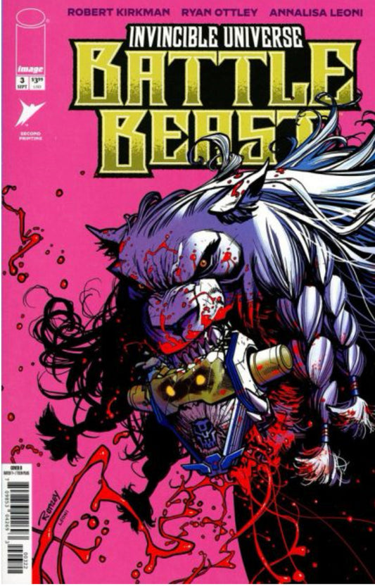 Invincible Universe: Battle Beast #3AD - Ryan Ottley - 2nd Printing