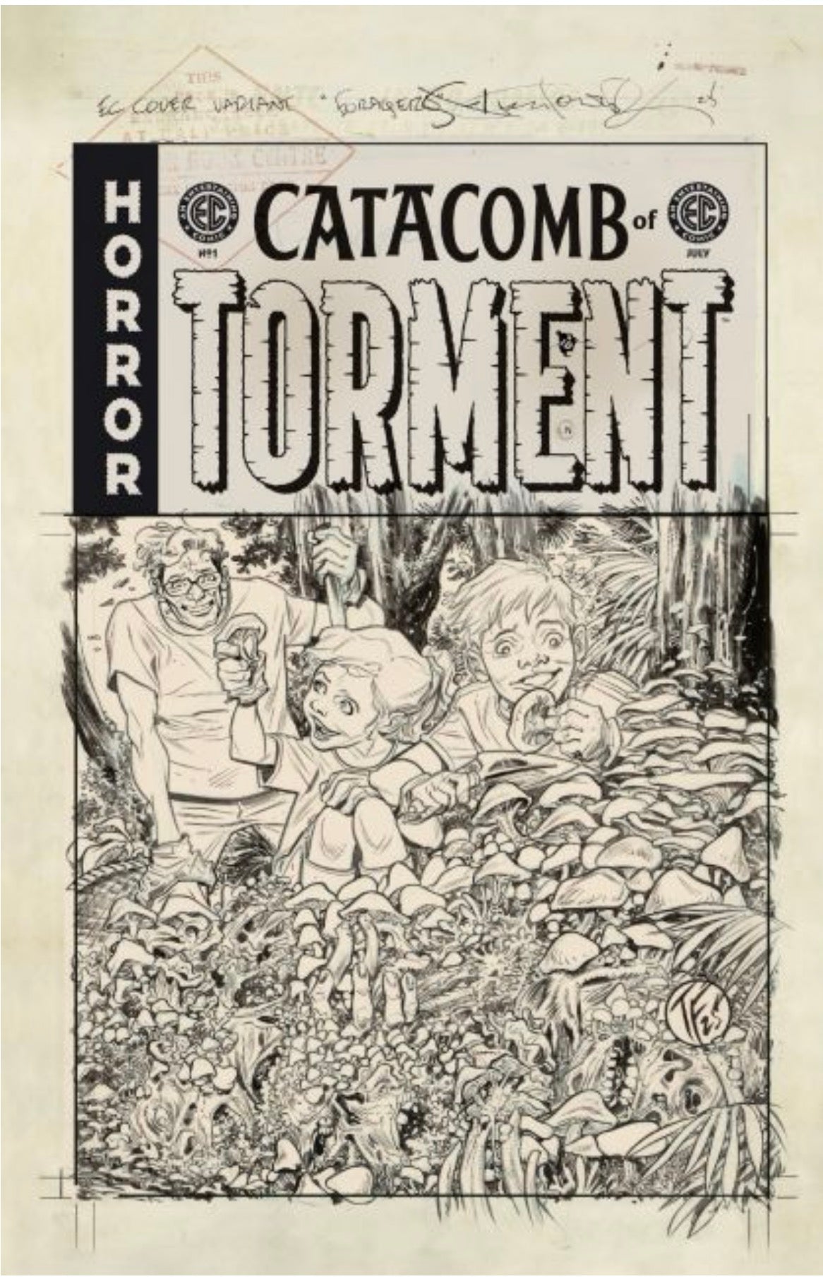 Catacomb of Torment #1 CVR F Tom Fowler B&w Artist Edition 1:20