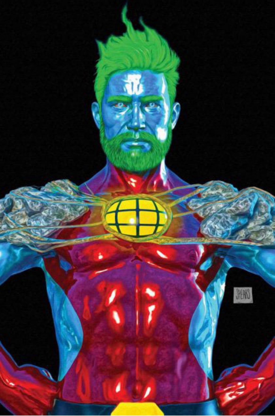Captain Planet #1 CVR T Mark Spears Foil Black Virgin