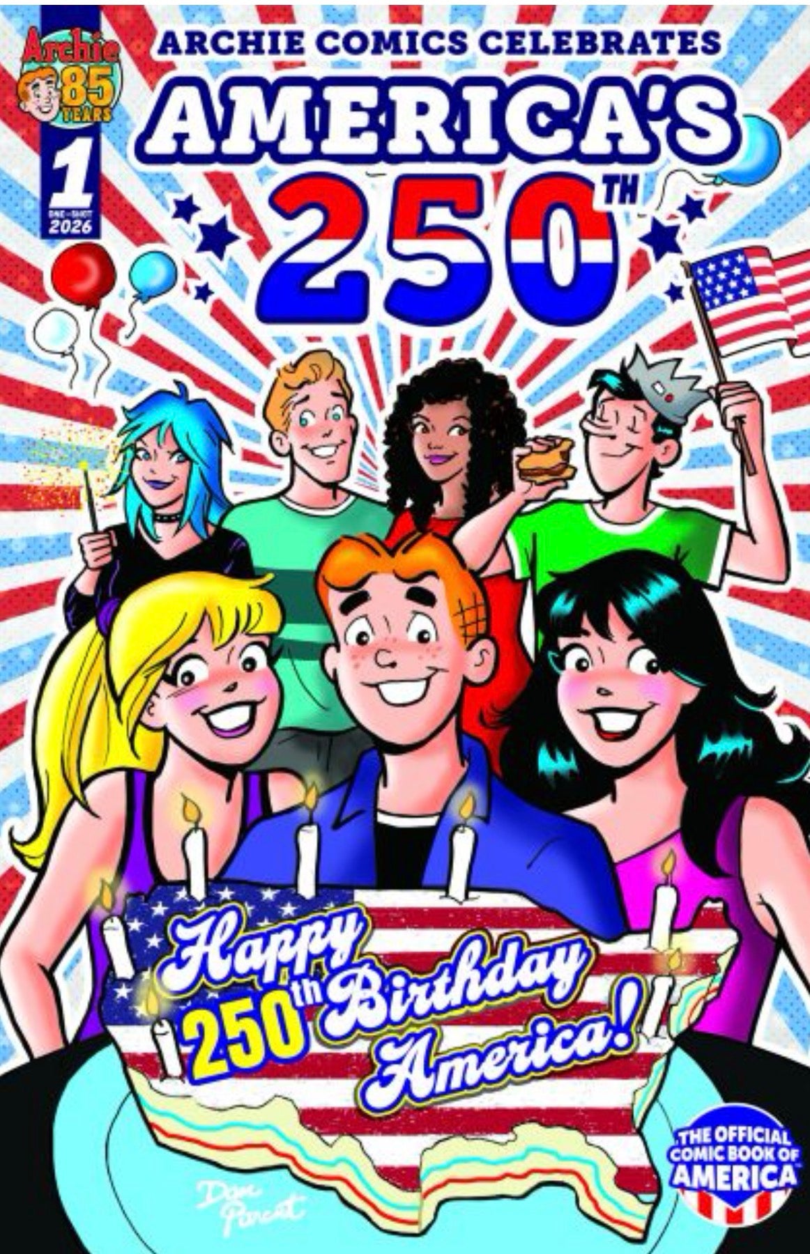 Archie Comics Celebrates America's 250th #1 CVR A Dan Parent