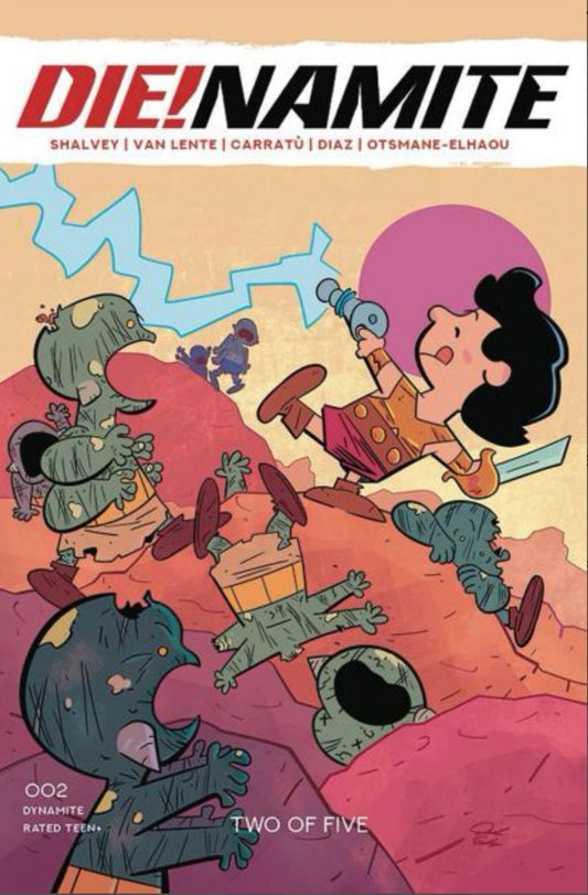 Die!Namite #2 CVR Y Jacob Edgar Peanuts John Carter Homage Cover