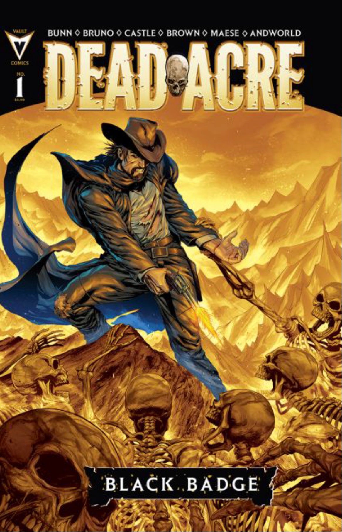 Dead Acre: Black Badge #1 CVR J Tyler Kirkham 2nd Printing 1:10