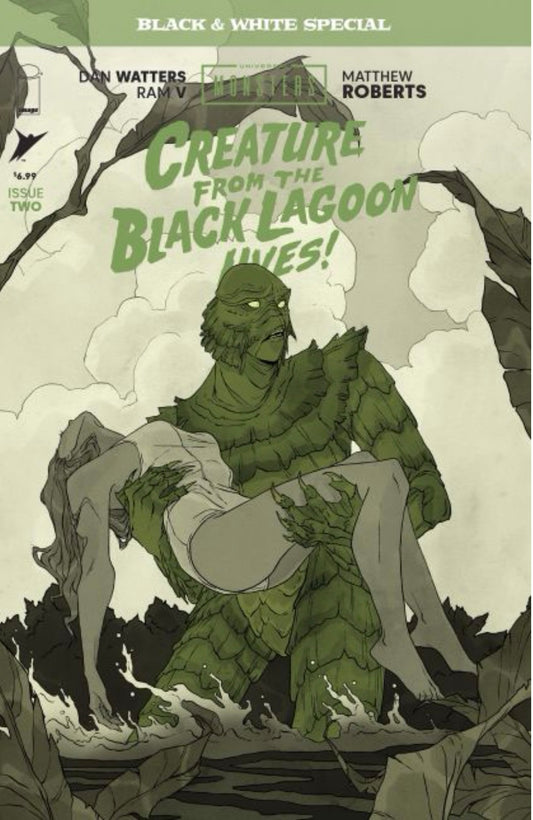 Universal Monsters: Creature from the Black Lagoon Lives! Black & White Special #2 CVR B Abigail Larson