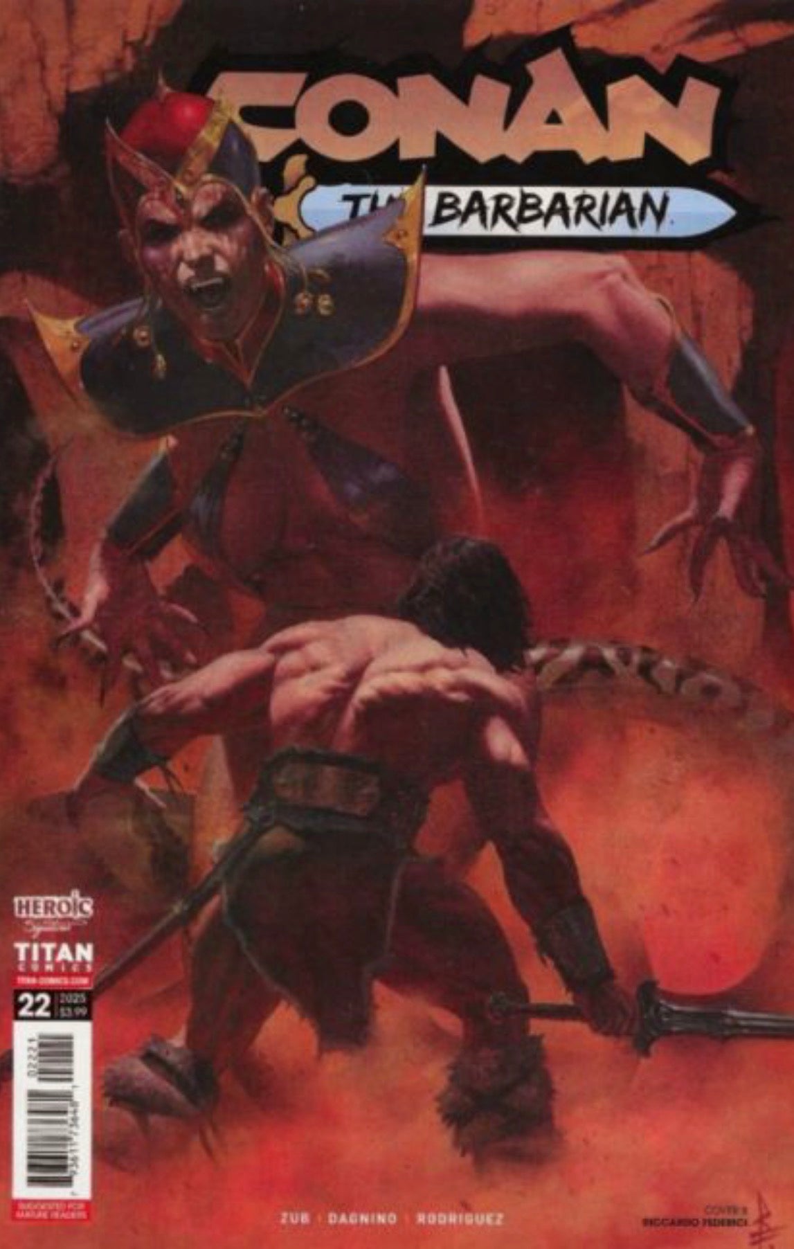 Conan the Barbarian (Titan Comics) #22 CVR B Riccardo Federici