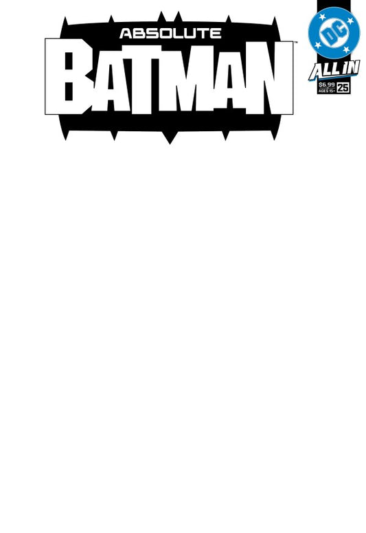 ABSOLUTE BATMAN #25 CVR E BLANK CARD STOCK