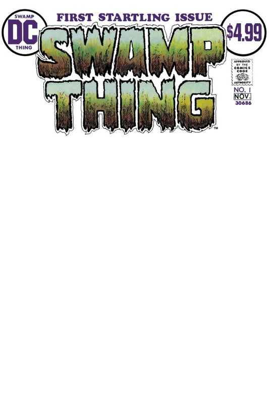 SWAMP THING #1 FACSIMILE EDITION CVR D BLANK CARD STOCK