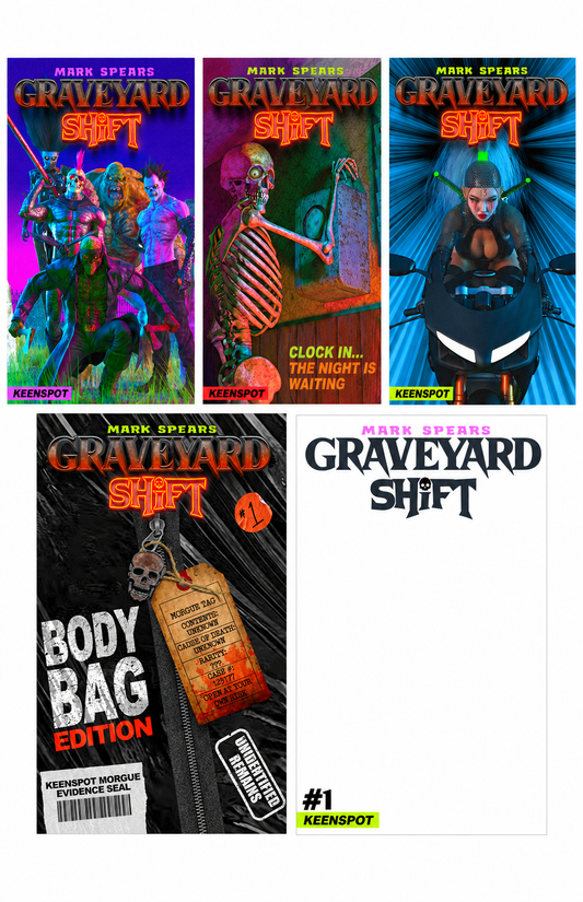 MARK SPEARS GRAVEYARD SHIFT #1 COVERS A-E BUNDLE