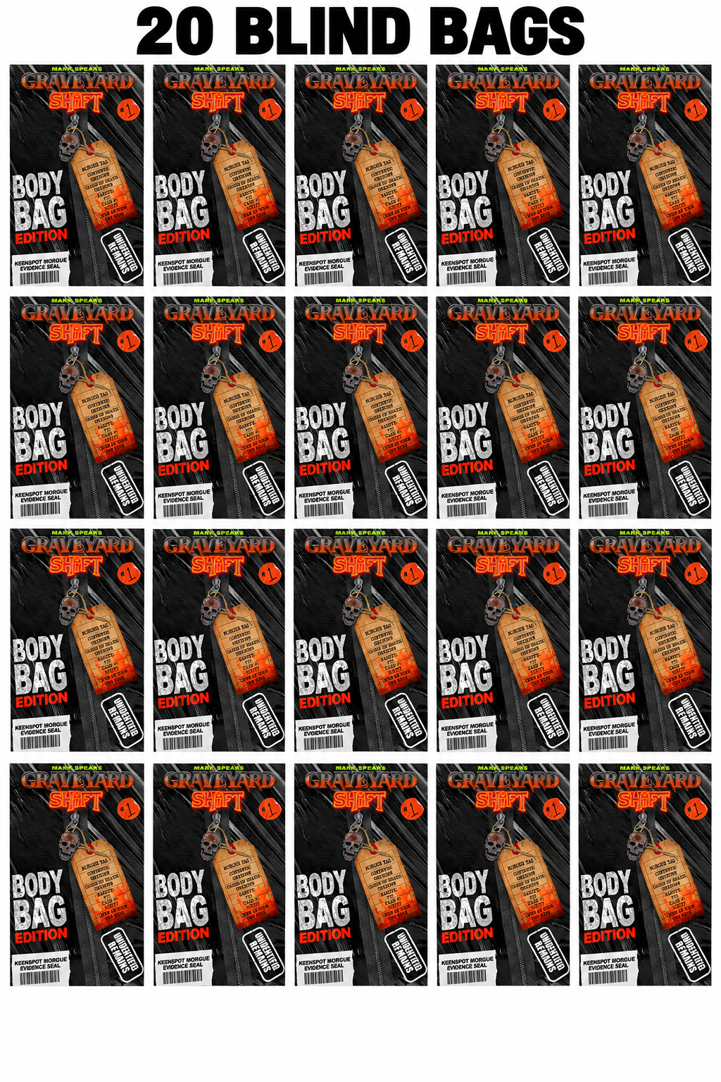 MARK SPEARS GRAVEYARD SHIFT #1 CVR D BLIND BAG BUNDLE — 20 BAGS
