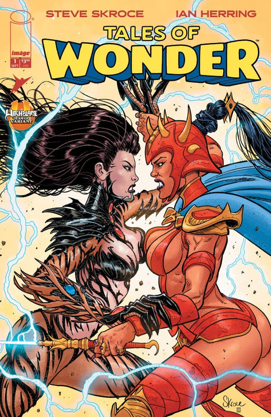 TALES OF WONDER #1 (OF 5) CVR H STEVE SKROCE & NEERAJ MENON WITCHBLADE TEAM UP VAR